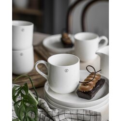 Ernst coffee mug 8 x 8,5 cm, vanilla/dots