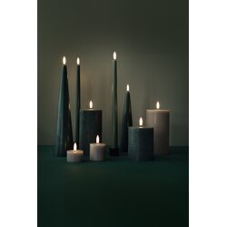 Uyuni Led-kruunukynttilä slim 32 cm 2 kpl/pkt, pine green