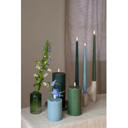 Uyuni Led-kruunukynttilä slim 32 cm 2 kpl/pkt, pine green