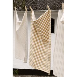 Ib Laursen Kitchen towel Silas 50 x 70 cm, off-white/brown
