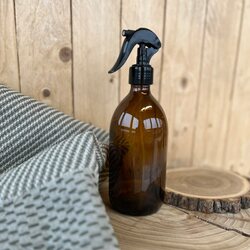 Kaurilan Sauna Lasinen suihkepullo 500 ml, ruskea