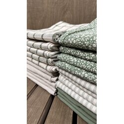 Fondaco Kitchen towel Rut 50 x 70 cm, off-white/green
