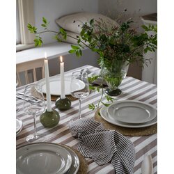 Ernst Striped tablecloth greige/white CHOOSE SIZE