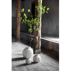Ernst Round Ceramic Vase, White CHOOSE COLOUR