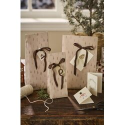 Ib Laursen Gift bag Christmas trees M 18x28,5x10 cm