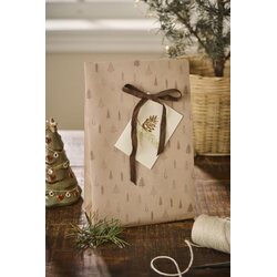 Ib Laursen Gift bag Christmas trees M 18x28,5x10 cm