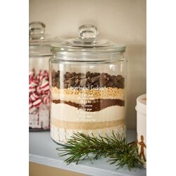 Ib Laursen Glass jar gingerbread couples and recipe 1,9 l