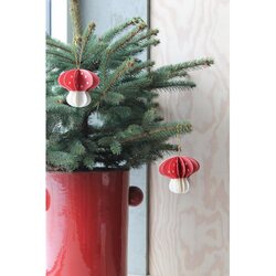 OYOY Christmas mushroom ripustettava koriste 3 kpl/pkt