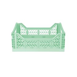 Aykasa Midi stackable crate, warm mint