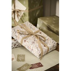 Ib Laursen Autumn flowers gift wrapping paper 52,5 cm x 2 m