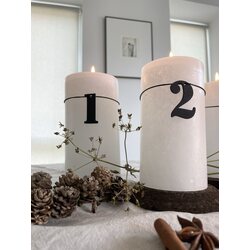 Oohh Wooden 1 - 4 Advent numbers - SELECT COLOUR