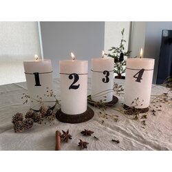 Oohh Wooden 1 - 4 Advent numbers - SELECT COLOUR