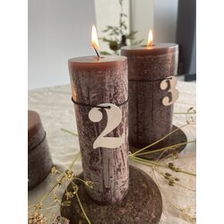 Oohh Wooden 1 - 4 Advent numbers - SELECT COLOUR