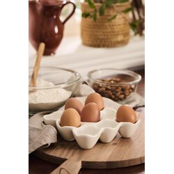 Ib Laursen Egg holder 14,5 x 14,5 cm, white