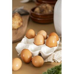 Ib Laursen Egg holder 14,5 x 14,5 cm, white