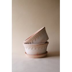 Bergs Potter Copenhagen pot raw terracotta rosa, low