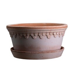 Bergs Potter Copenhagen pot raw terracotta rosa, low