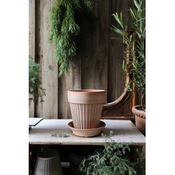 Bergs Potter Simona pot raw terracotta rosa CHOOSE SIZE