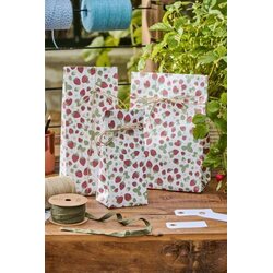 Ib Laursen Gift bag Strawberries M 18x28,5x10 cm