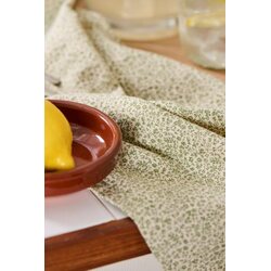 Ib Laursen Petra kitchen towel 50 x 70 cm, green/off white