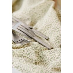 Ib Laursen Petra kitchen towel 50 x 70 cm, green/off white