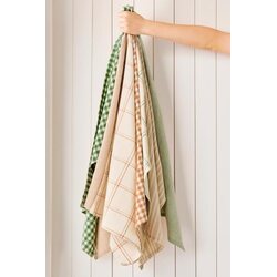 Ib Laursen Emil kitchen towel 50 x 70 cm, green/white