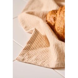 Ib Laursen Matilde kitchen towel 50 x 70 cm, cinnamon/white