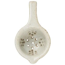 Ib Laursen Tea strainer with handle, porcelain