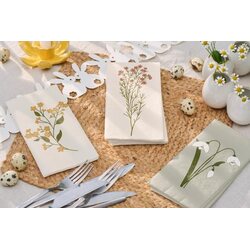 Ib Laursen Yellow flower napkin 16 pcs/pkt 40 x 40 cm