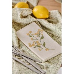 Ib Laursen Yellow flower napkin 16 pcs/pkt 40 x 40 cm