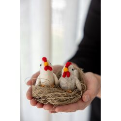 Storefactory Eva felted chicken 5 x 7 x 7 cm CHOOSE COLOUR