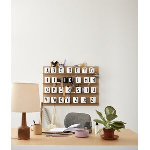 Design Letters porcelain cup A-Z, white
