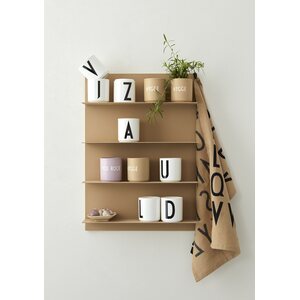 Design Letters porcelain cup A-Z, white