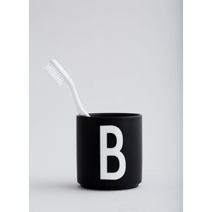 Design Letters Posliinimuki musta, valitse kirjain a-z