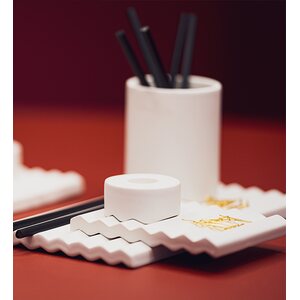 Oohh Wawe mug/jar 8 x 10 cm, matte white