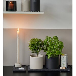 Oohh Wawe pot/jar 12 x 11 cm, matte black