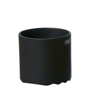 Oohh Wawe pot/jar 12 x 11 cm, matte black