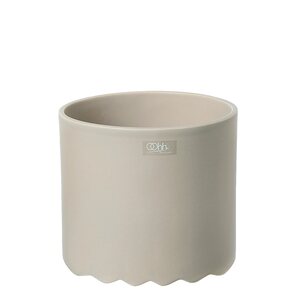 Oohh Wawe pot/jar 12 x 11 cm, light brown