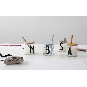 Design Letters Kansi pillillä tritan juomalasiin - VALITSE VÄRI