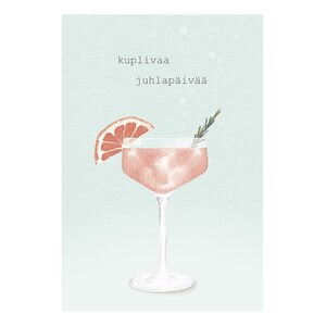 Henna Adel Kuplivaa juhlapäivää kortti