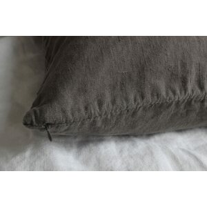 Heaven Linen Pellavatyynynpäällinen 50 x 50 cm, muta