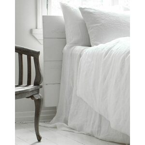 Heaven Linen Pellava-aluslakana 150 x 270 cm, valkoinen