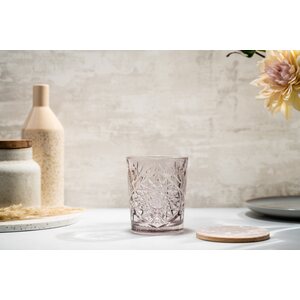 Libbey hobstar drinking glass 35 cl, lavender