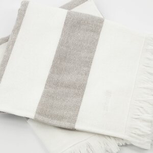 Meraki Barbarum käsipyyhe 40 x 60 cm 2 kpl/pkt, valkoinen/ruskea