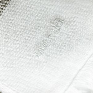 Meraki Barbarum käsipyyhe 40 x 60 cm 2 kpl/pkt, valkoinen/ruskea