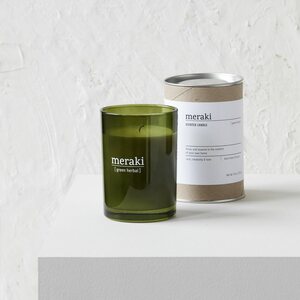 Meraki Scented candle, Green herbal