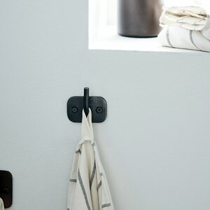 House Doctor Koukku Pati leveä 6 x 2 x 4 cm, musta antiikki