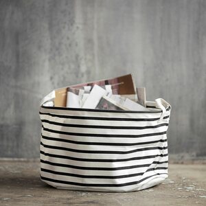House Doctor Storage, Stripes, Black/White