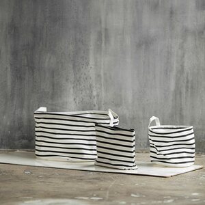 House Doctor Storage, Stripes, Black/White