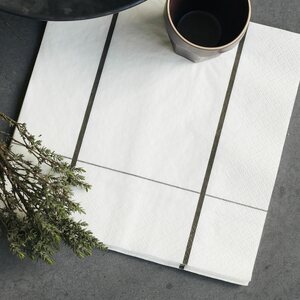 House Doctor Napkins, Graphic, Grey/Brown